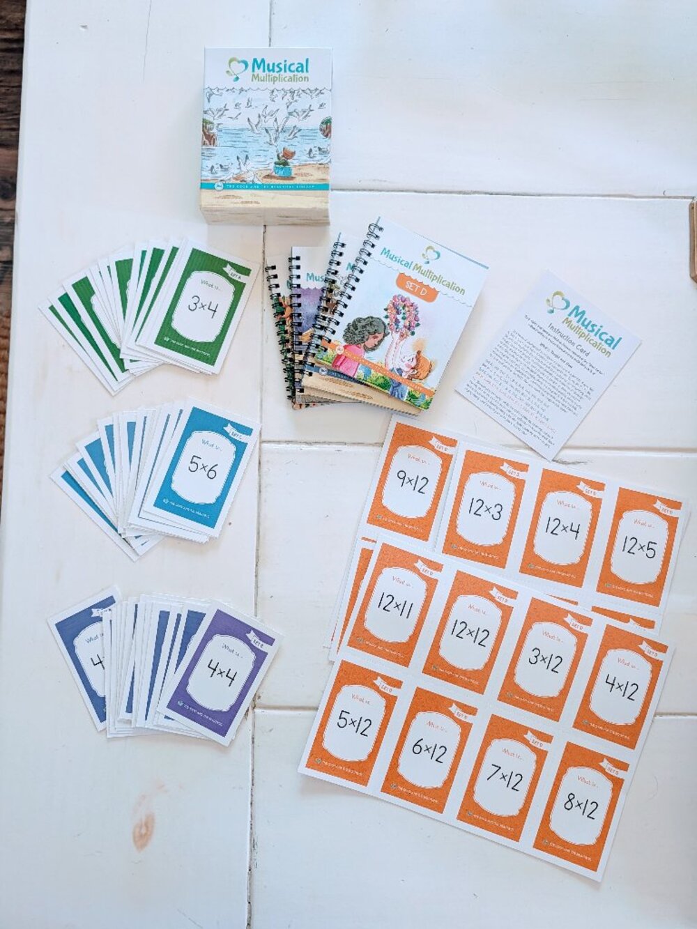 The Good and The Beautiful Musical Multiplication Book & Flashcards Spiral Bound